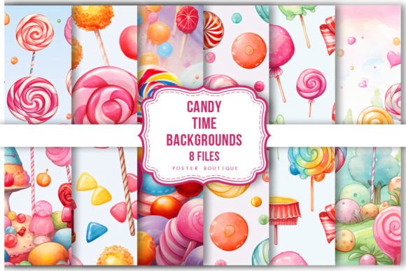 Download Candy Time Clipart Set - Candy Collection