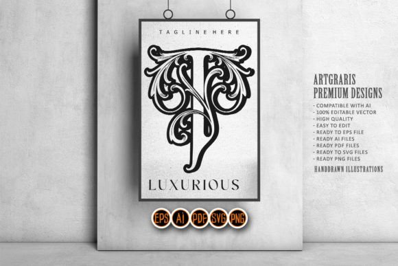 Download Sophistication Luxury T Lettering - Sophistication Collection