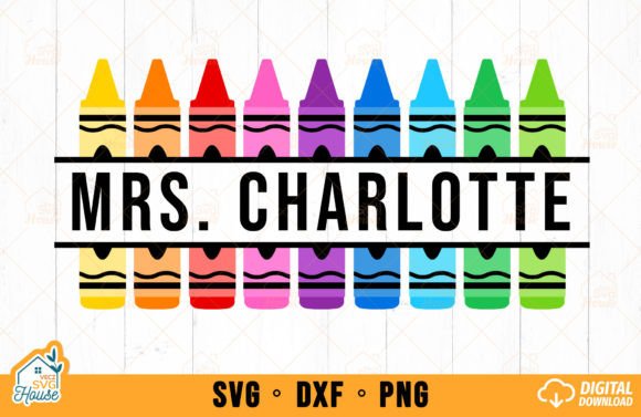 Download Crayon Split Monogram SVG School Teacher - Premium Resources